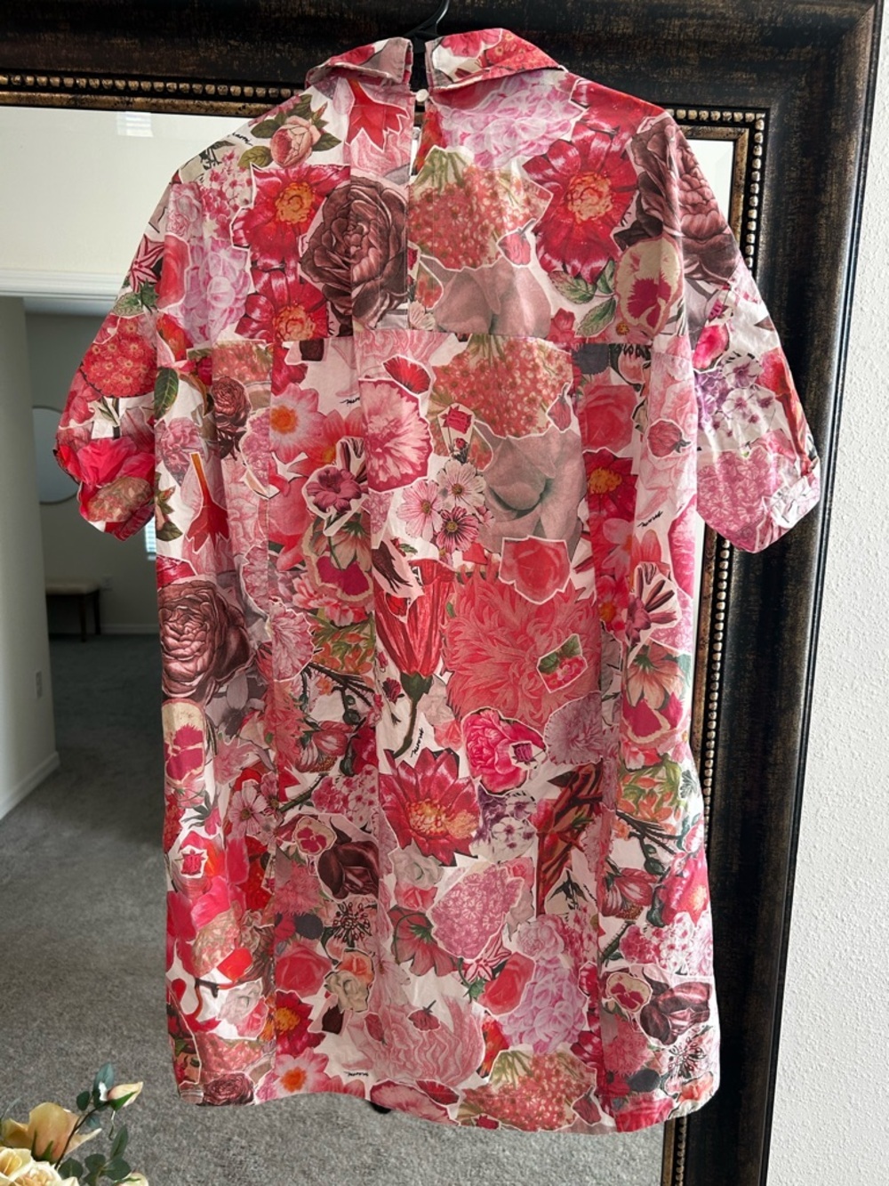 Marni Pink Floral Short-Sleeve A-Line Dress - Picture 9 of 16